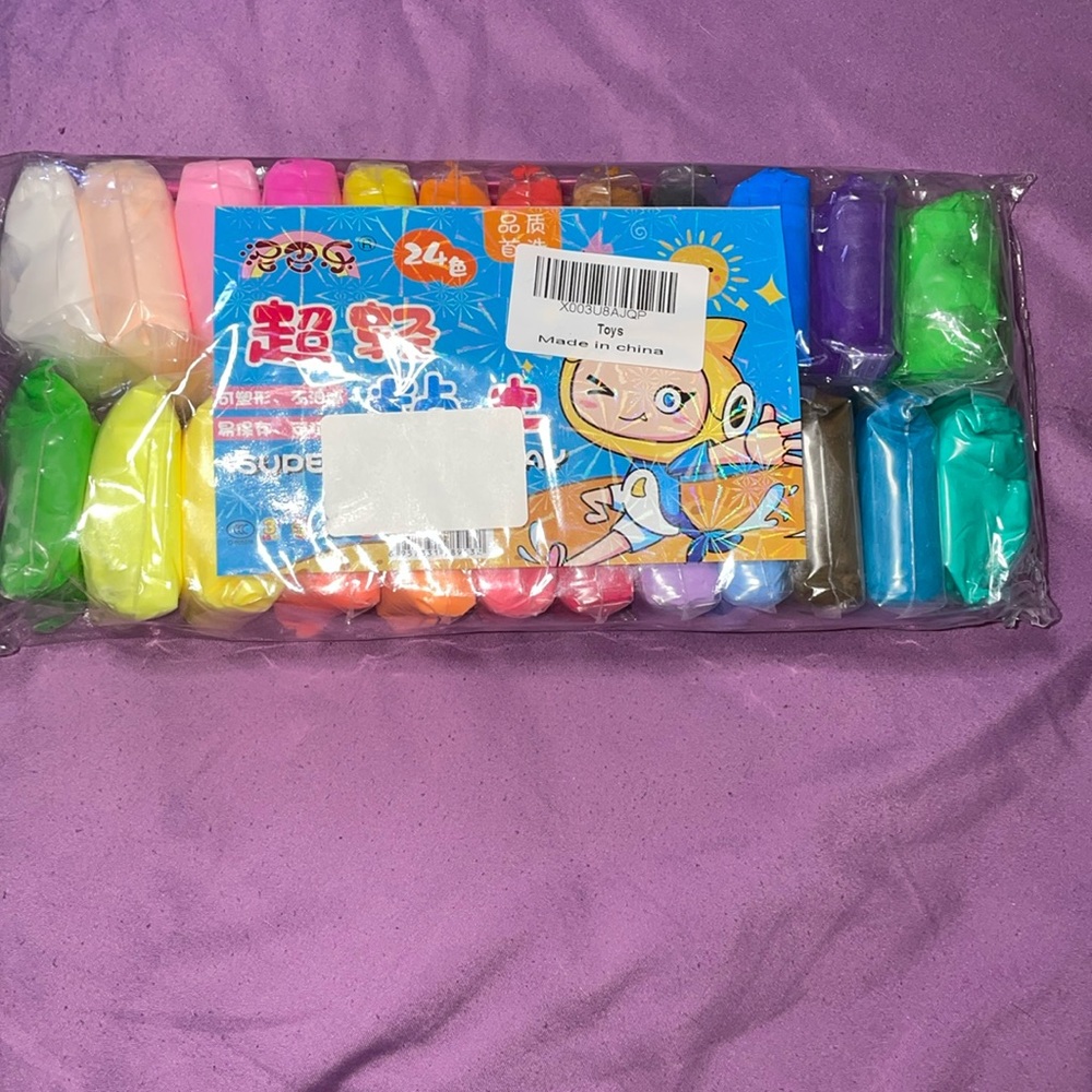 Air Dry Clay Set - 24 Colors Ultra Light Soft Polymer Clay DIY Creative Modeling